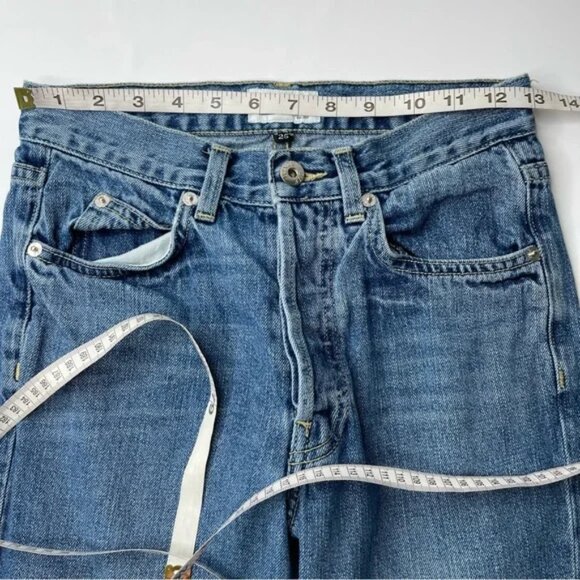 Eve Denim Silver Bullet Jeans Button Fly Medium Wash, Size 25 - Picture 10 of 11